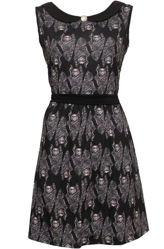 bat print dress