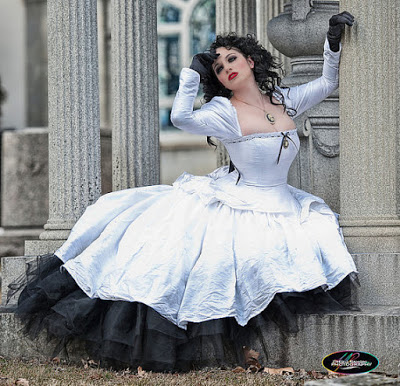 Short Steampunk Wedding Dress