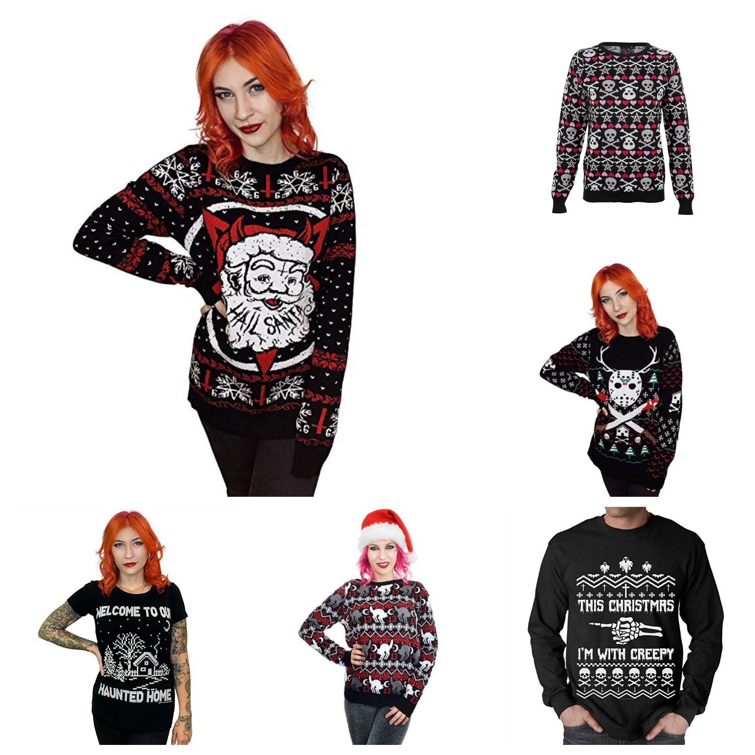 Creepy Little Ugly Christmas Sweaters from Too Fast - Goth Shopaholic