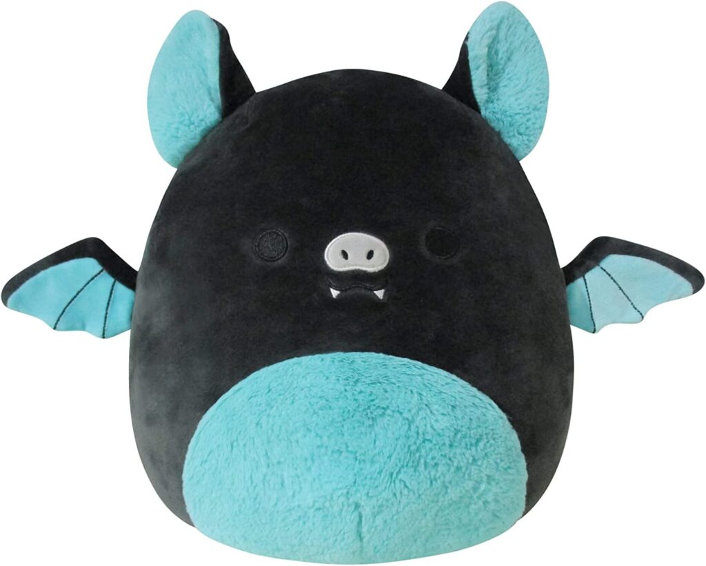 New Fruit Bat from Squishmallow in Black and Teal - Goth Shopaholic